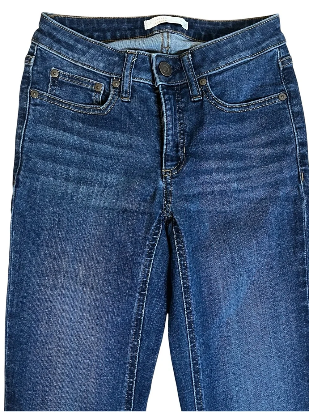 LC Lauren Conrad Dark Blue Straight Leg Jeans Sz 4